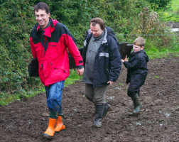 Returning the plank for sampling