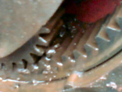 Broken half-shaft bearing