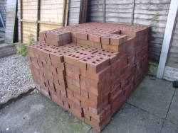 Pallet of bricks