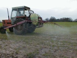 Spraying the fields