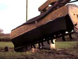 Close up of hedge cutter
