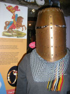 Margot trying on armour