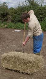 Phil demonstrates his home guard training