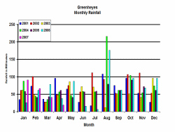 Rainfall graph