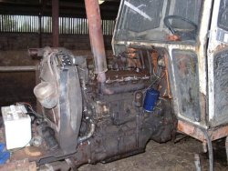 Tractor engine now back in place
