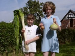 A selection of vegetables grown by local horticulturalist John Carver